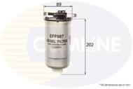 EFF087 - Filtr paliwa COMLINE VAG CORDOBA 02-09/IBIZA 02-09/FABIA 99-08/POLO 01-