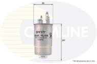 EFF177 - Filtr paliwa COMLINE FIAT/FORD DOBLO 05-/FIORINO 07-/IDEA 06-07/PUNTO 06-