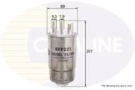 EFF223 - Filtr paliwa COMLINE OPEL MERIVA 03-10/MERIVA 05-08
