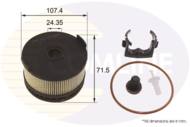 EFF358D - Filtr paliwa COMLINE /wkład/ DB 1.5-2.2d A 18-/B 18-/C 18-/CLA 19-/E 16-