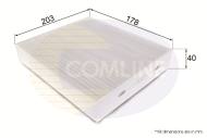 EKF108 - Filtr kabinowy COMLINE MITSUBISHI/SMART COLT 04 -/FORFOUR 04 -/ROADSTER 03 -