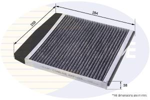 EKF132A - Filtr kabinowy COMLINE /węglowy/ VOLVO C70 -05/S60 00-/S70 -00/V70 -07/XC70/XC90