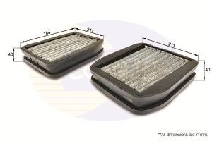 EKF135A - Filtr kabinowy COMLINE /węglowy/ DB E 02-