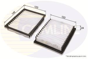 EKF138 - Filtr kabinowy COMLINE /kpl/ BMW E36 3 COMPACT 94-00