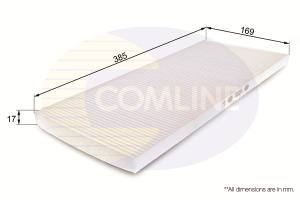 EKF168 - Filtr kabinowy COMLINE ALFA ROMEO/FIAT GTV 95-05/SPIDER 98-04/145 95-01/146 95-01