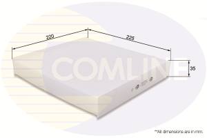 EKF193 - Filtr kabinowy COMLINE PSA 96-/99- BERLINGO 99-/XSARA -05/307 04-/PARTNER