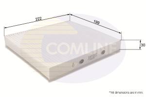 EKF207 - Filtr kabinowy COMLINE HONDA/ROVER CIVIC -01/CR-V -02/INSIGHT 00-/400 -00