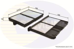 EKF243 - Filtr kabinowy COMLINE TOYOTA AVENSIS 00-