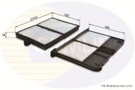 EKF243 - Filtr kabinowy COMLINE TOYOTA AVENSIS 00-