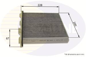 EKF265A - Filtr kabinowy COMLINE MITSUBISHI SHOGUN MKIII 00 -/IC 02 -/IV 07 -