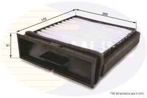 EKF293 - Filtr kabinowy COMLINE MITSUBISHI/VOLVO CARISMA -06/CARS S40/V40 -04