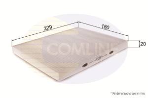 EKF301 - Filtr kabinowy COMLINE HYUNDAI/KIA IX20 10-/VENGA 10-
