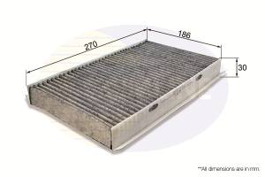 EKF342A - Filtr kabinowy COMLINE /węglowy/ LAND ROVER (+ AUTO A/C) 04-/RANGE ROVER SPORT 05-/DISCOVERY