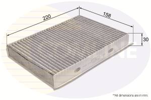 EKF343A - Filtr kabinowy COMLINE /węglowy/ FIAT 500L 12-