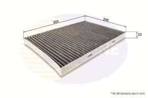 EKF351A - Filtr kabinowy COMLINE /węglowy/ CHRYSLER VOYAGER 00-