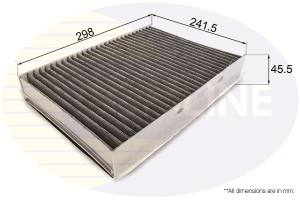 EKF357A - Filtr kabinowy COMLINE /węglowy/ JAGUAR XJ/XJR 03-