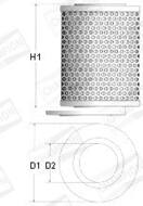 X107/606 - Filtr oleju CHAMPION DB W123