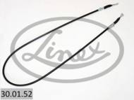 30.01.52 - Linka hamulca ręcznego LINEX /L/ /tarcze/ NISSAN PRIMERA P11 99- 1642/1405mm