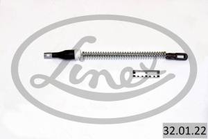 32.01.22 - Linka hamulca ręcznego LINEX /bębny/ OPEL ASTRA F/G/H ZAFIRA (182mm)