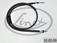 35.02.09 - Linka hamulca ręcznego LINEX /tył/ RENAULT CLIO 06- 1323mm