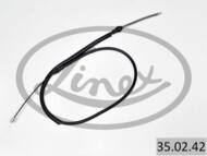35.02.42 - Linka hamulca ręcznego LINEX /tył L/ RENAULT CLIO II 01-05