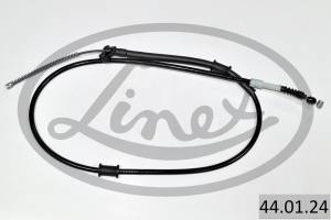 44.01.24 - Linka hamulca ręcznego LINEX /tył L/ bębny TOYOTA COROLLA 98- L 1585/1284 /wersja UK/