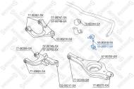 56-00017-SX - Łącznik stabilizatora STELLOX /tył P/ NISSAN PATHFINDER R51 04-