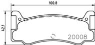 8DB 355 005-701 - Klocki hamulcowe HELLA PAGID 