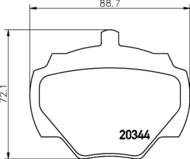 8DB 355 005-791 - Klocki hamulcowe HELLA PAGID 