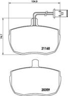 8DB 355 005-831 - Klocki hamulcowe HELLA PAGID 