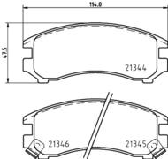 8DB 355 005-681 - Klocki hamulcowe HELLA PAGID 