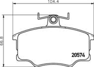 8DB 355 006-021 - Klocki hamulcowe HELLA PAGID 