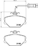 8DB 355 006-191 - Klocki hamulcowe HELLA PAGID 