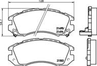 8DB 355 006-461 - Klocki hamulcowe HELLA PAGID 