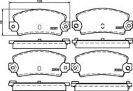 8DB 355 007-131 - Klocki hamulcowe HELLA PAGID 