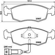 8DB 355 007-341 - Klocki hamulcowe HELLA PAGID 