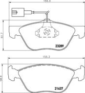 8DB 355 007-931 - Klocki hamulcowe HELLA PAGID 