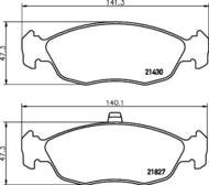 8DB 355 008-291 - Klocki hamulcowe HELLA PAGID 