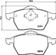 8DB 355 008-021 - Klocki hamulcowe HELLA PAGID 