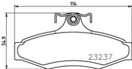 8DB 355 009-491 - Klocki hamulcowe HELLA PAGID 