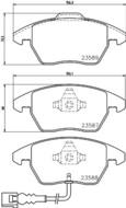 8DB 355 010-581 - Klocki hamulcowe HELLA PAGID 