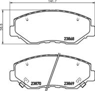 8DB 355 010-231 - Klocki hamulcowe HELLA PAGID 