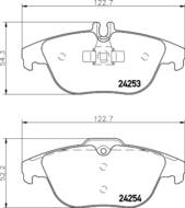 8DB 355 012-741 - Klocki hamulcowe HELLA PAGID 