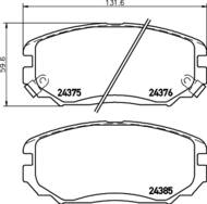 8DB 355 012-461 - Klocki hamulcowe HELLA PAGID 