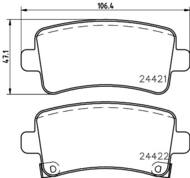 8DB 355 012-991 - Klocki hamulcowe HELLA PAGID 