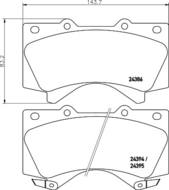 8DB 355 013-151 - Klocki hamulcowe HELLA PAGID 