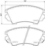 8DB 355 013-041 - Klocki hamulcowe HELLA PAGID 