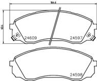 8DB 355 013-541 - Klocki hamulcowe HELLA PAGID 