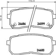 8DB 355 013-551 - Klocki hamulcowe HELLA PAGID 