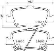 8DB 355 013-571 - Klocki hamulcowe HELLA PAGID 